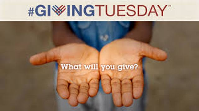 Today is Giving Tuesday (#GivingTuesday)