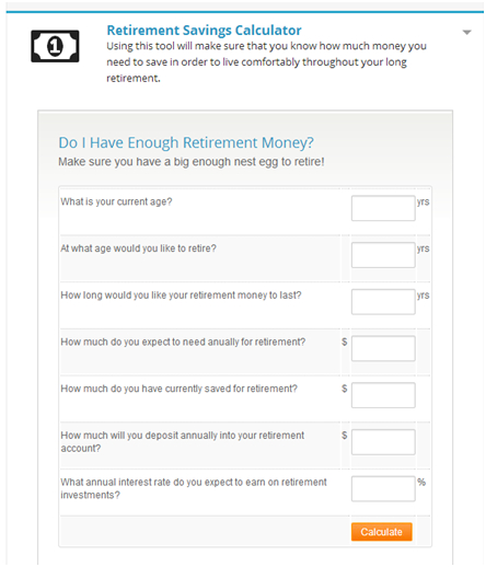 retirement calculator